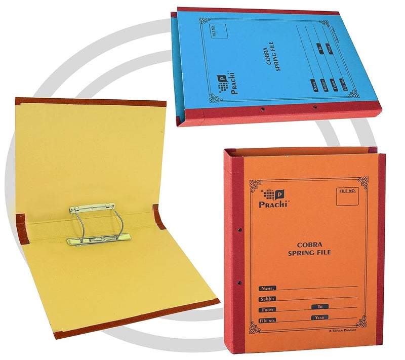 SNDIA 12 Pack Spring Files File A4 Size Paper Cobra File Document Holder Certificates Holder- Color May Vary (35 x 26 x 3.5 cm) - Image 3