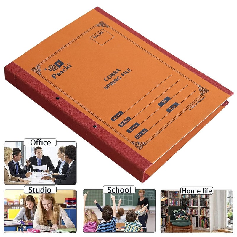 SNDIA 12 Pack Spring Files File A4 Size Paper Cobra File Document Holder Certificates Holder- Color May Vary (35 x 26 x 3.5 cm) - Image 5