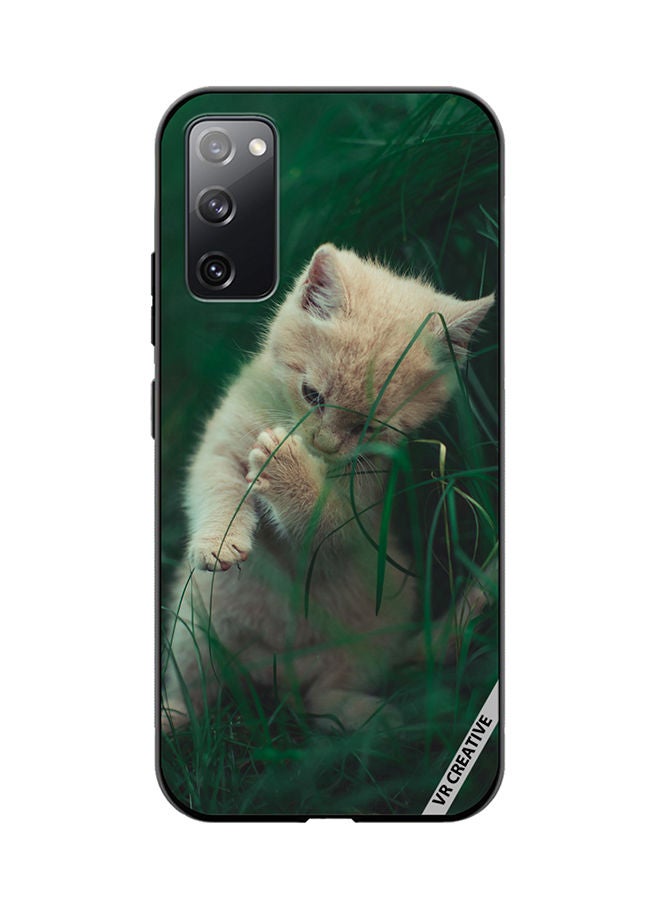 VR CREATIVE Protective Case Cover For Samsung Galaxy S20 FE 5G Playing Kitten Design Multicolour - Image 1