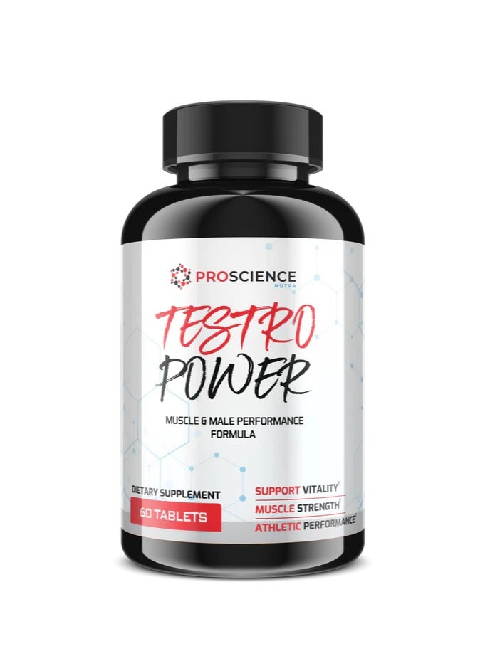 Proscience Nutra ProScience Testro Power – Muscle & Male Performance Formula 60 TABLETS - Image 1