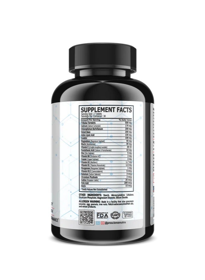 Proscience Nutra ProScience Testro Power – Muscle & Male Performance Formula 60 TABLETS - Image 3