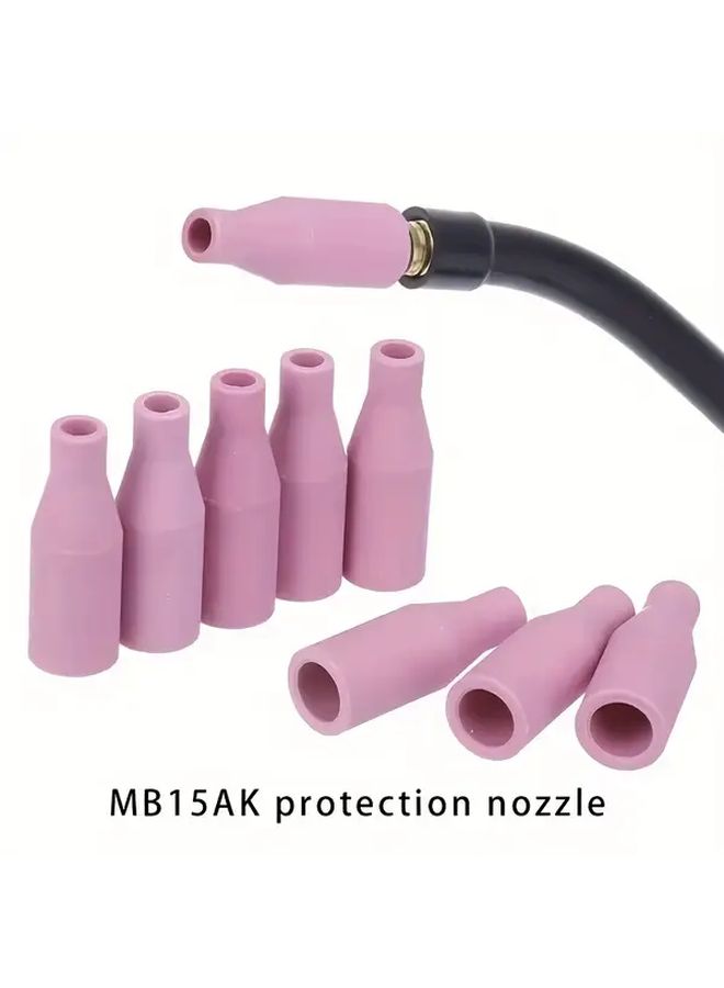 أسلوب يورو مسدس لحام MIG MAG غاز السيراميك فوهة كوب درع حماية MB 15AK 5 قطع - Image 4