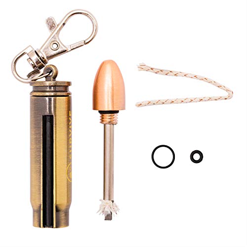 SURVIVE Permanent Match Bullet Metal Keychain Quick Clip, Reusable Survival Fire Starter Striker Lighter, Emergency Waterproof Strike Anywhere Stick Kit - Image 3
