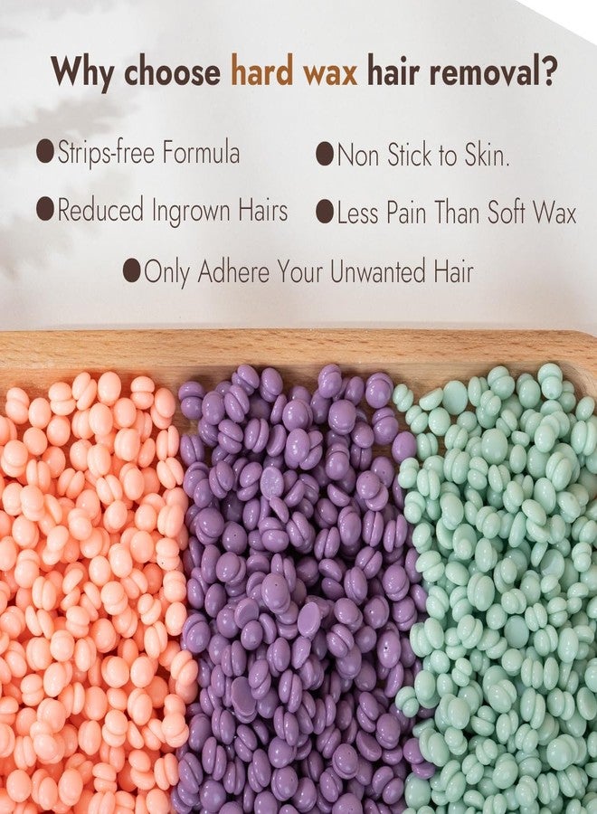 Wax Bear 3lb Hard Wax Beads Kit for Hair Removal - WAX ON, HAIR GONE! Wax Beans for Women Men, At Home Brazillian Wax for Coarse Hair, Face, Legs, Arms, All Over Body - Image 4