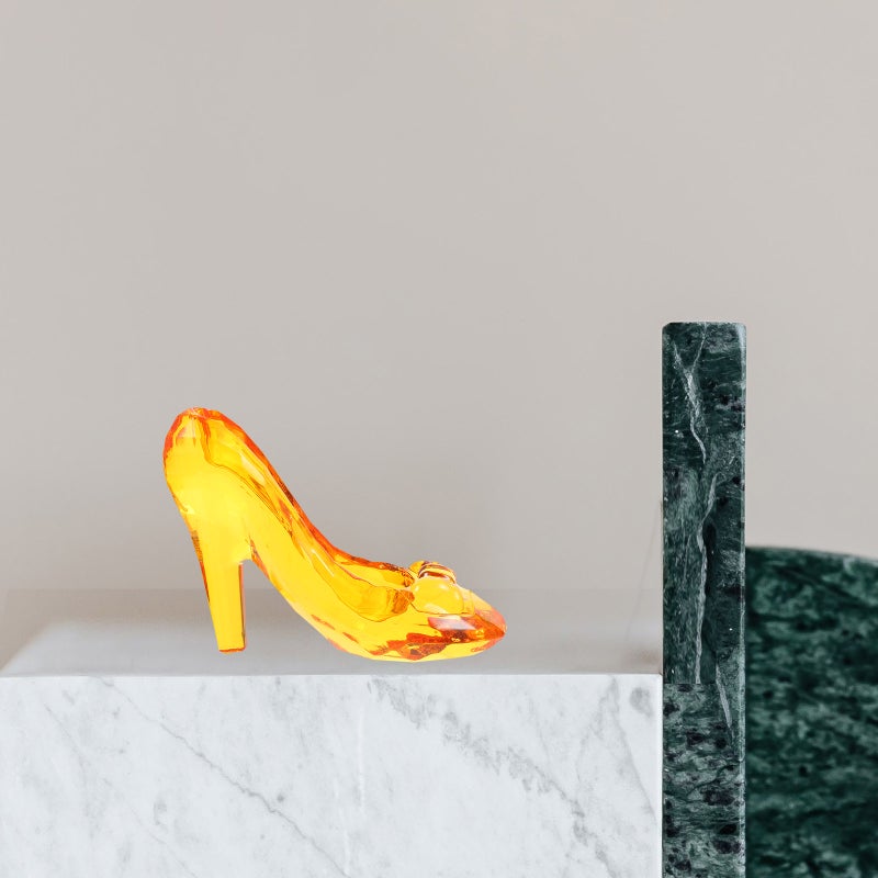 2pcs Crystal Shoe Decor High Heel Shoe Ornament Decorative Crystal Shoe Table Decoration - Image 4