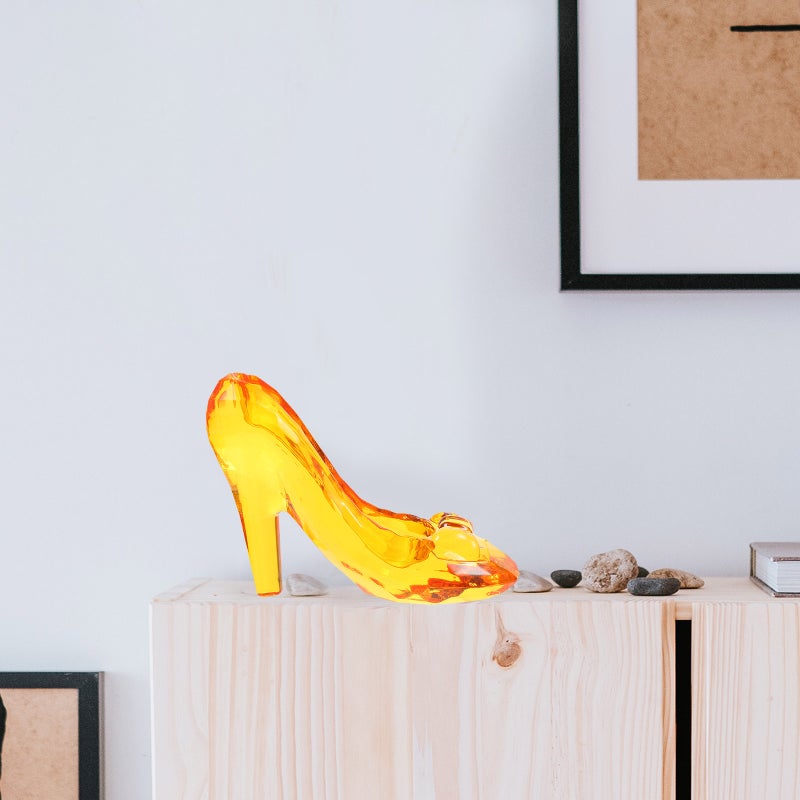 2pcs Crystal Shoe Decor High Heel Shoe Ornament Decorative Crystal Shoe Table Decoration - Image 2