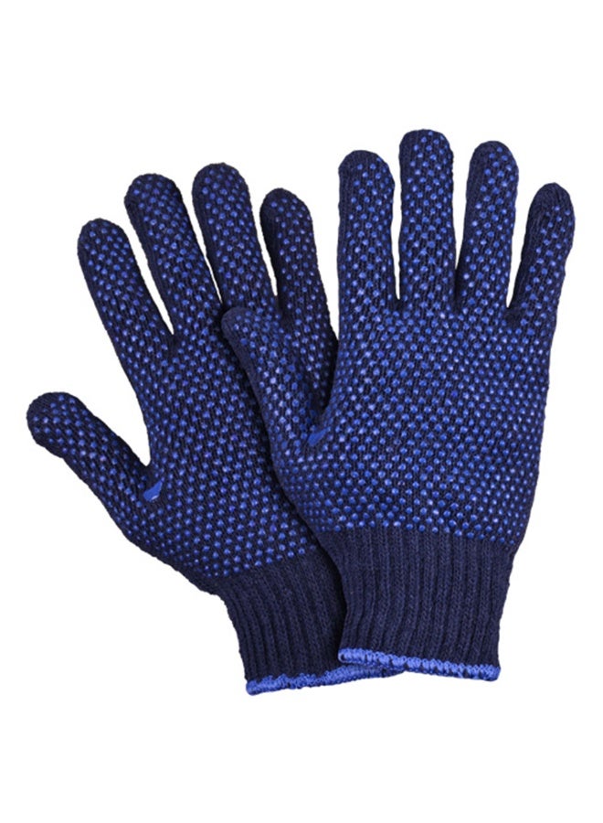 Duravel Knit Work Gloves with Non-Slip Grip Dotted Cotton Hand Gloves for Industrial and Indoor Use - Image 1