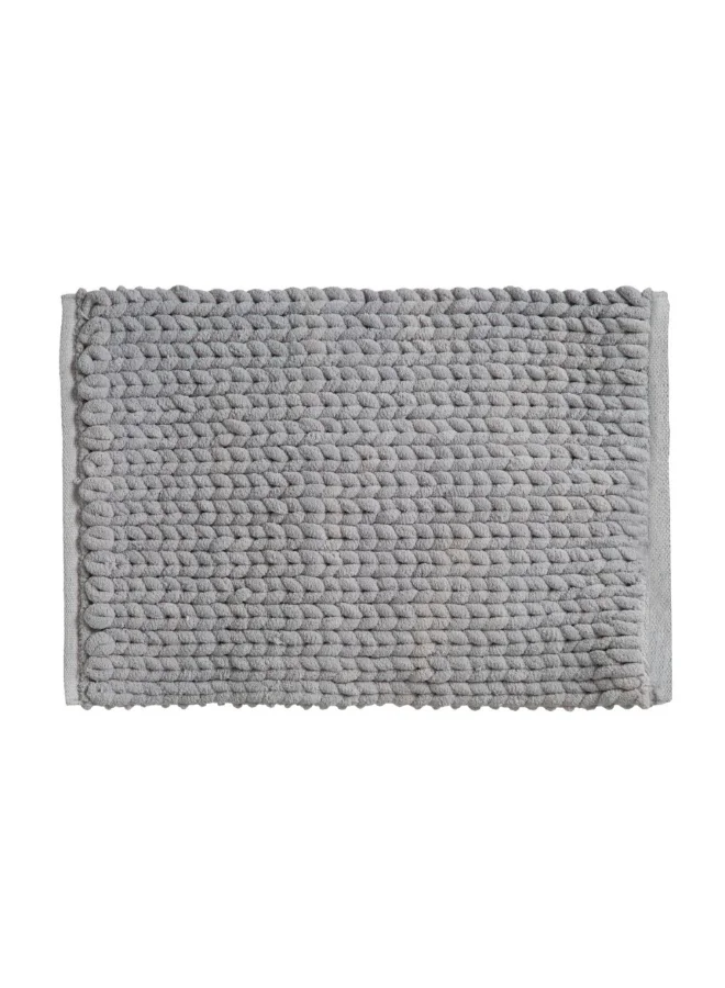 Five Simply Smart Thick Patterned Rectangular Bathmat Light Grey 50 x 75 cm 174629B