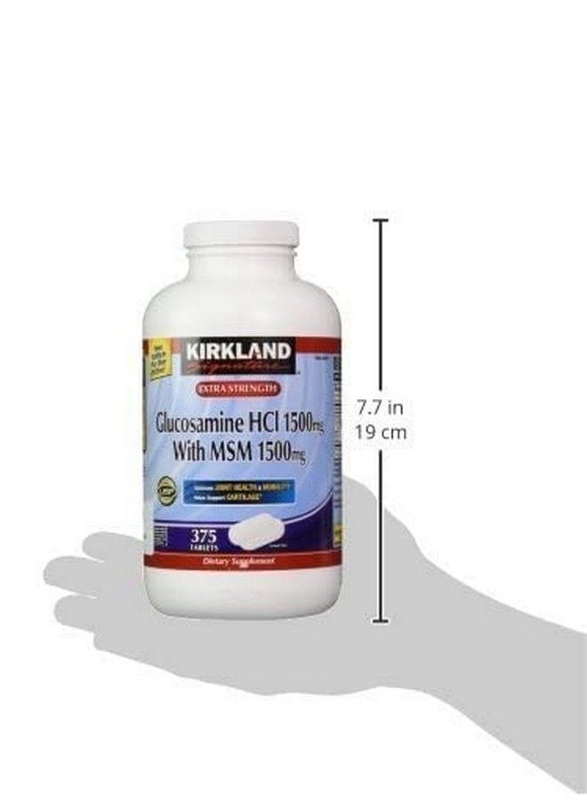 Kirkland Signature - Extra Strength Glucosamine Hci 1500Mg With Msm 1500 Mg 375Count Tablets (Multi Pack Of 2) - Image 1