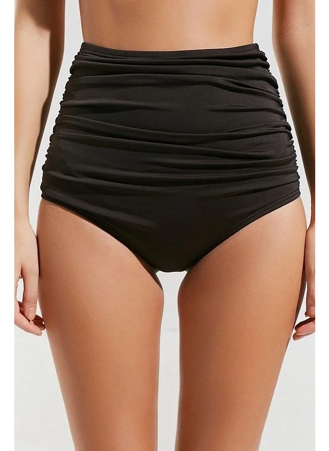 Angelsin Black High Waist Bikini Set