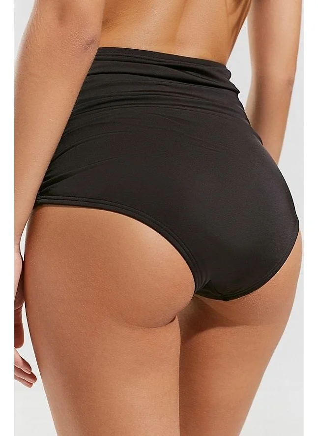 Angelsin Black High Waist Bikini Set