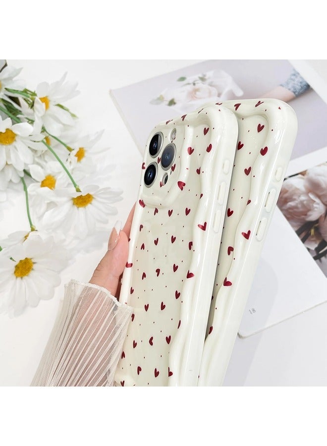 ShebSheb Simple Wave Design Phone Case for iPhone 14 Pro Max , Wavy Frame Soft TPU Aesthetic Phone Cover - Image 4