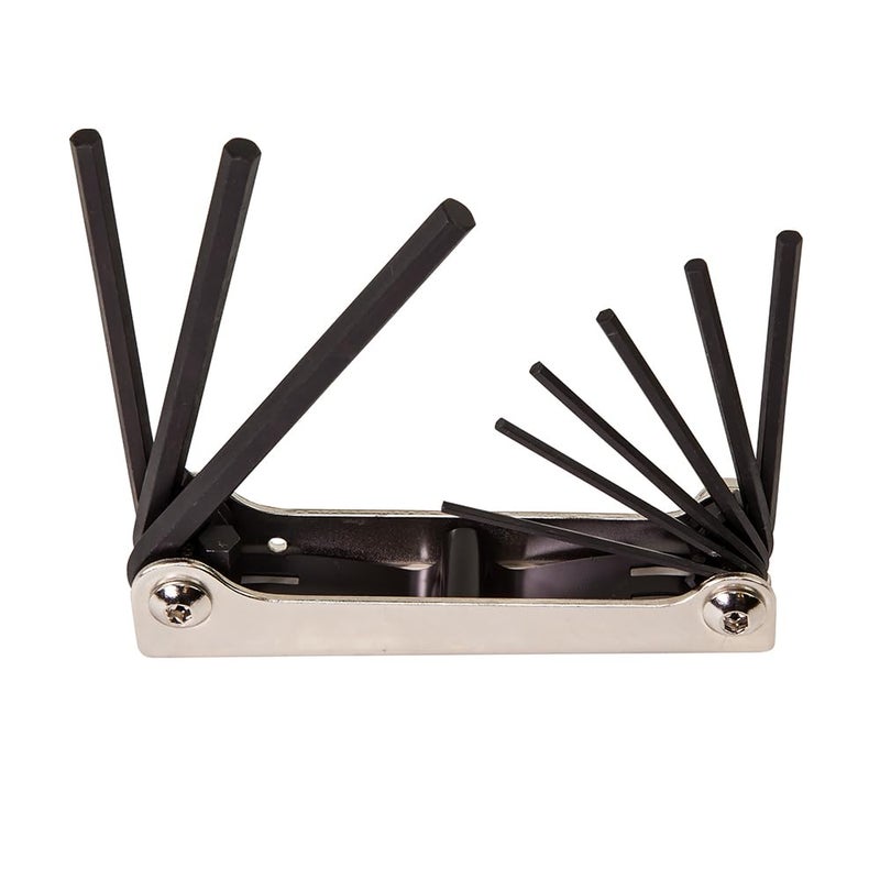 Klein Tools 70591 Folding Hex Key Set 9Key SAE Sizes
