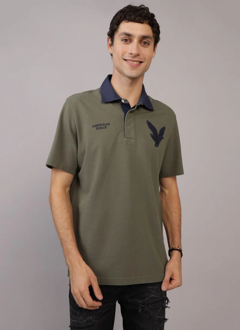 امريكان ايجل Rugby Logo Polo Shirt