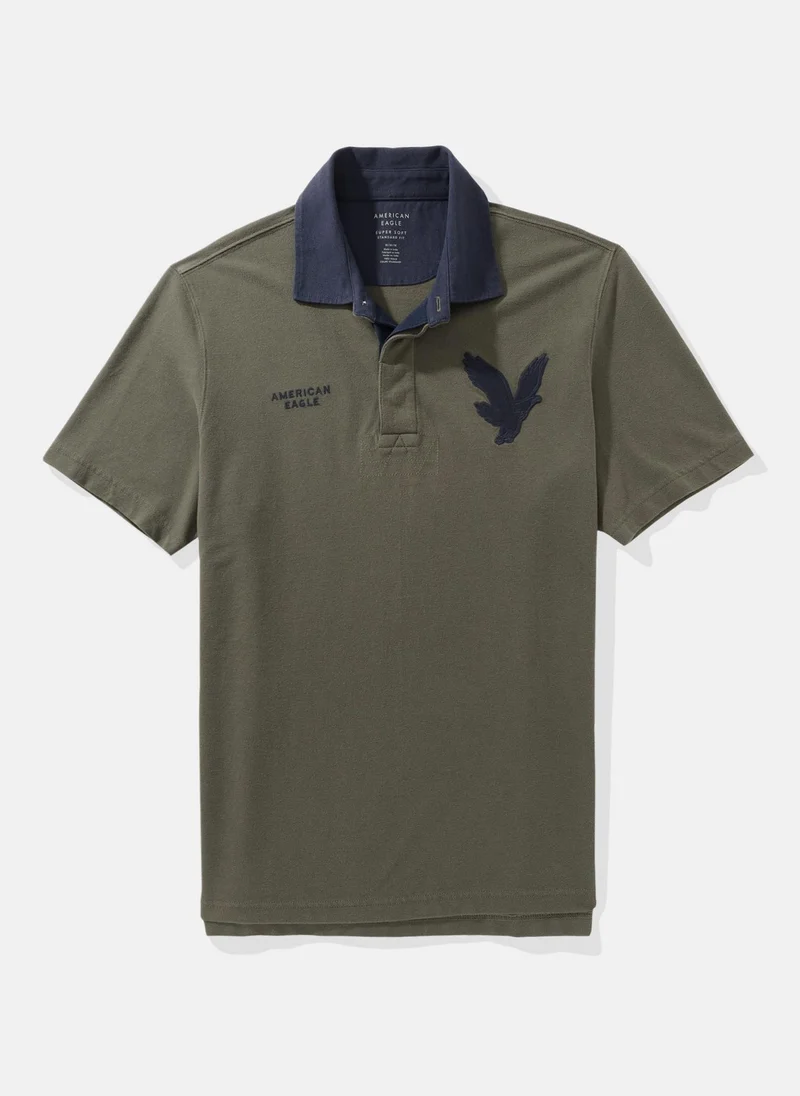 امريكان ايجل Rugby Logo Polo Shirt