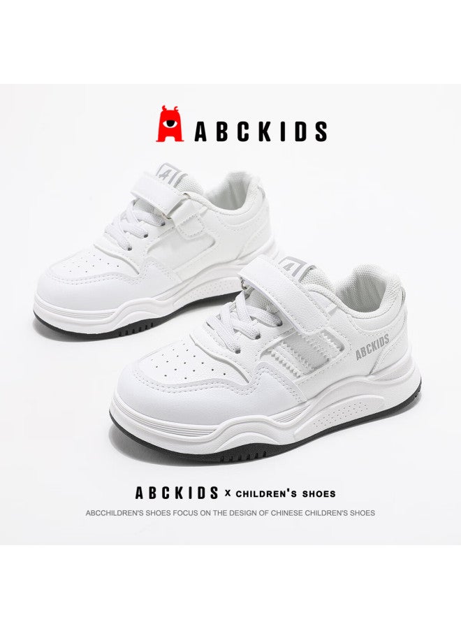 Abc Kids Children's Casual Sneakers Autumn Kids Boys Girls White Sports Shoes 3036 White Size 27 - Image 1