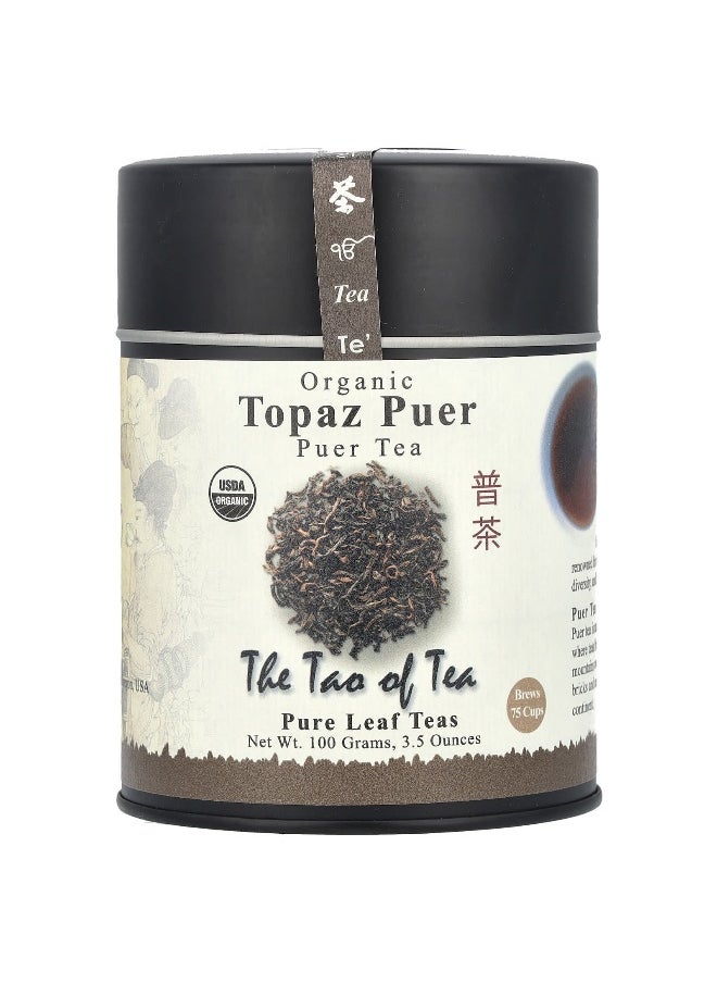 The Tao of Tea The Tao of Tea, Organic Puer Tea, Topaz Puer, 3.5 oz (100 g)  - Image 1