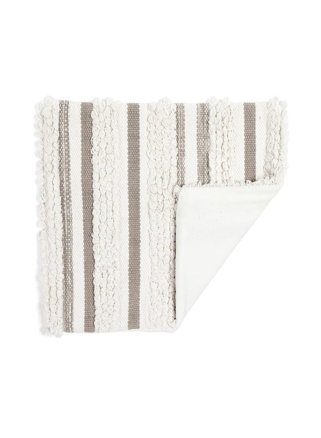 لاش ديكور غطاء وسادة مزخرف مخطط من Lush Decor Bria، مقاس 20 بوصة عرضًا × 13 بوصة طولًا، لون محايد - غطاء وسادة مستطيل - وسائد للسرير أو الأريكة أو الكرسي - Image 2