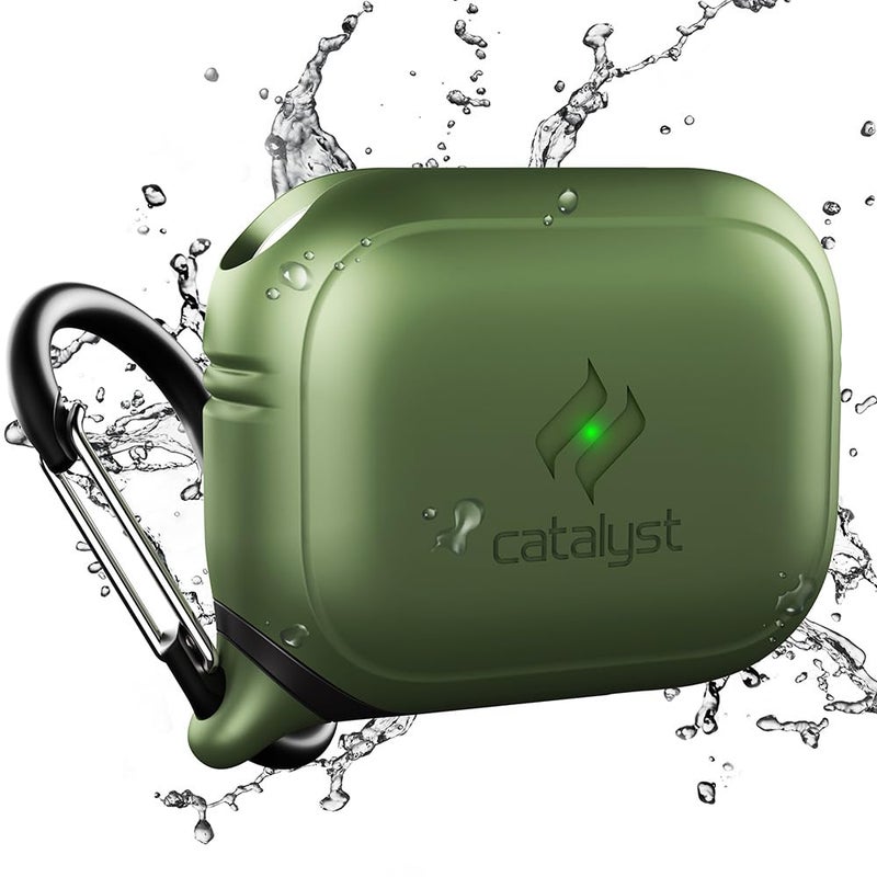 Catalyst Waterproof Case for AirPods Pro 2nd Generation and AirPods Pro 1st Generation - Wireless and USB-C Charging Compatible, One Piece Design, High Drop Protection Case with Carabiner - Image 1