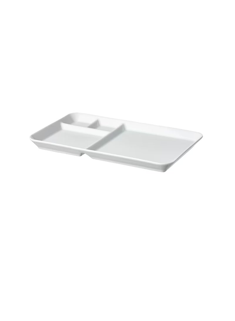 طبق بحجيرات، أبيض 31x19 سم - Image 1