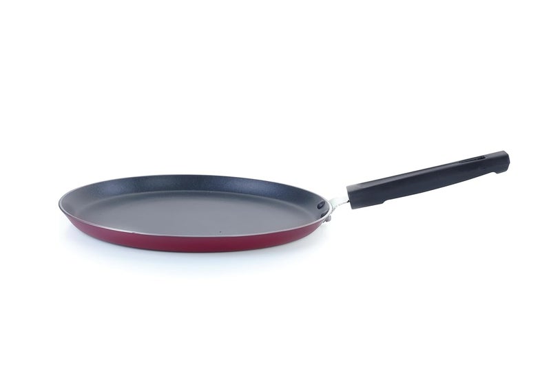 Crystal Vivid Series Induction Bottom Non-Stick Cookware Set, 2 Pcs, Maroon | Tawa 250 mm | Kadai 240 mm with Steel Lid | 2.6 mm thickness| 3 layer Non stick Coating | Metal Spoon Friendly | PFOA Free - Image 2