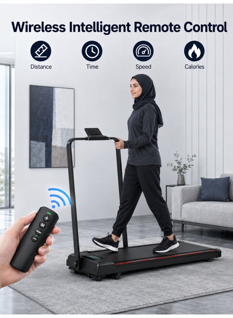RUIYADA Walking Pad Treadmill for Home, 2-in-1 Smart Walking Pad with Incline & Detachable Handle, Folding Treadmill 2.0HP Quiet Motor & Speaker, 220LB Capacity Home Treadmills - Image 5
