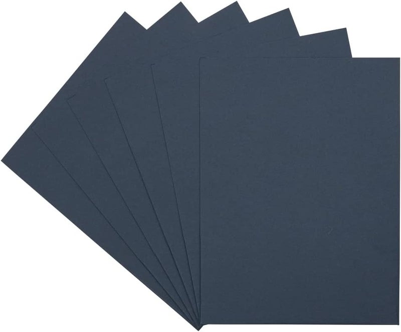 JAM Paper Two Pocket Textured Linen Presentation Folders - Letter Size Business Folder - Navy Blue - Bulk 50/Box - Image 3