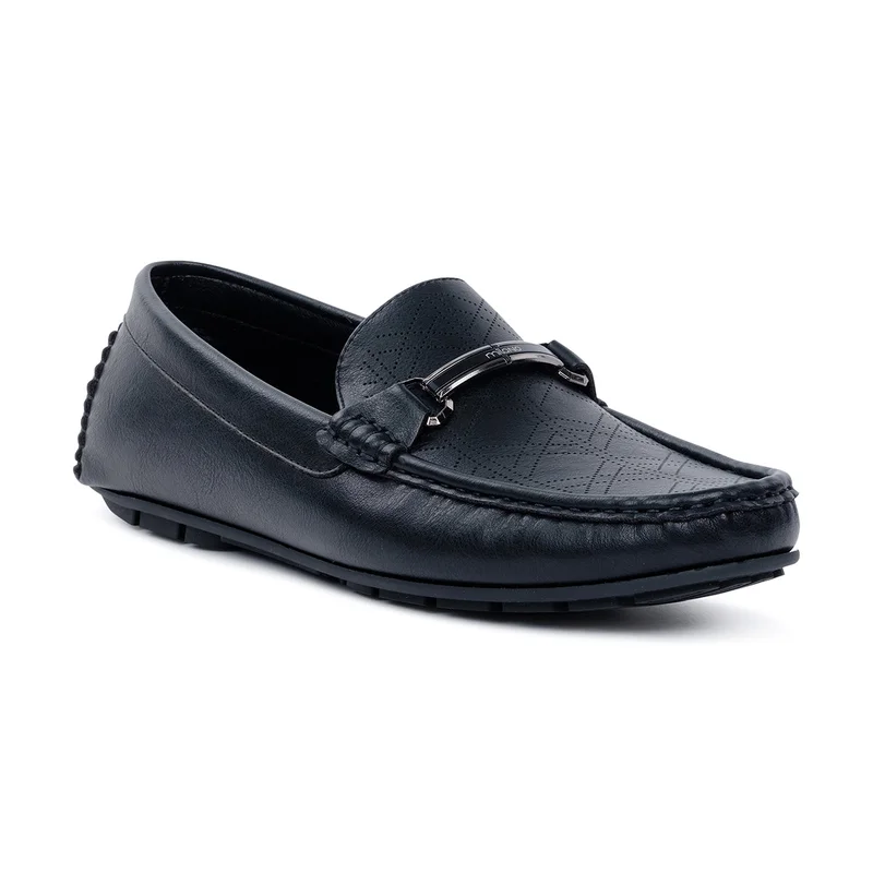 Milano Conroy Mens Moccasins-Black