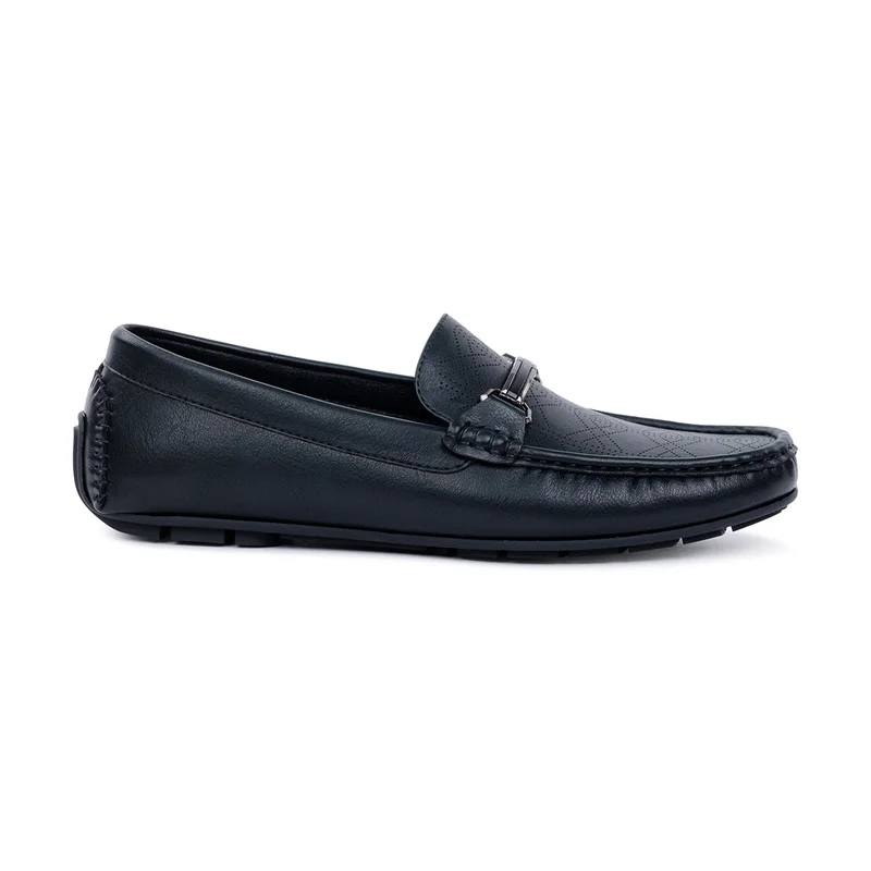 Milano Conroy Mens Moccasins-Black