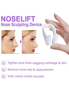 EELHOE Noselift Nose Sculpfing Device, With 10 Minutes Of Daily Use, Takes On Loose Cartilage And Skin On The Nose's Tip, Giving You A Firmer And More Youthful Appearance, Comfortable And User-Friendly  - Image 4