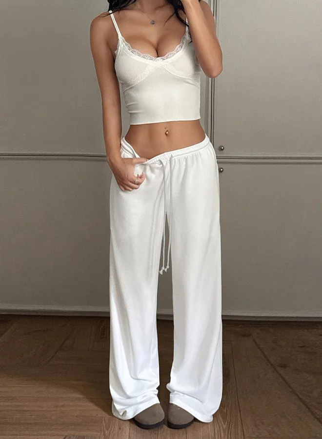 Take Two Women Wide Leg Pants with Drawstring