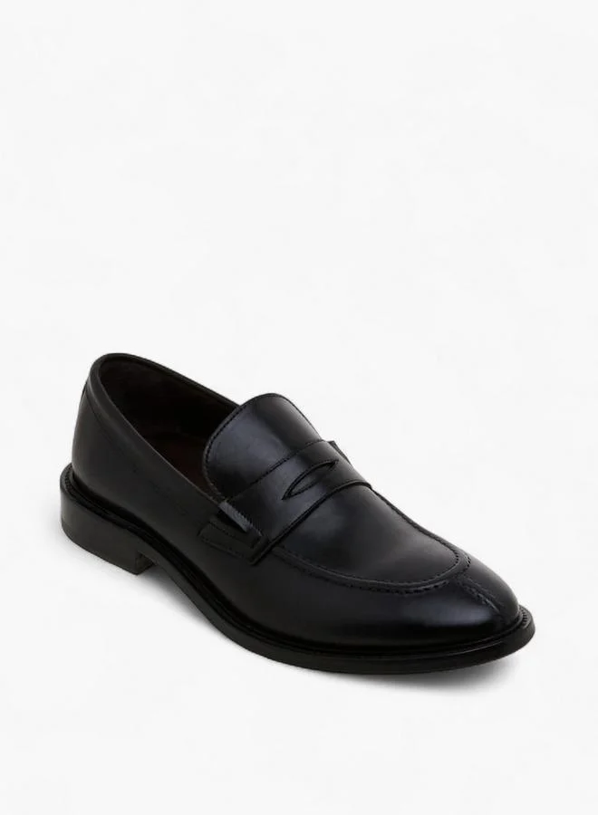 DUCHINI Men Lace-Up Leather Loafers