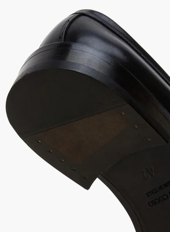 DUCHINI BLACK Men Lace-Up Leather Loafers for Men | Best Price UAE