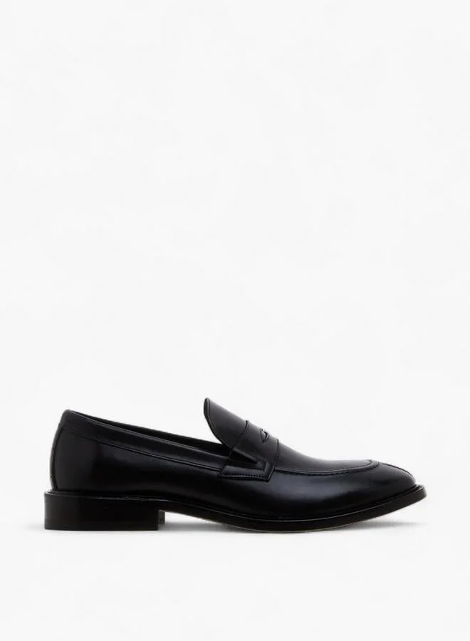 DUCHINI Men Lace-Up Leather Loafers