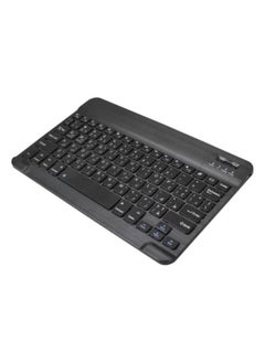 DUSALA Apple Ipad mini 6 Black English Arabic Smart Wireless Bluetooth Keyboard Case Cover With Pen Slot Black  - Image 2