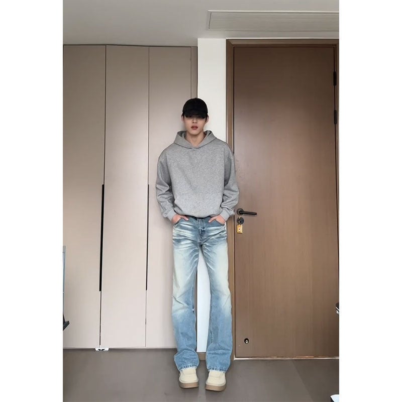 Unisex Classic Denim Jeans Loose Fit Daily Outdoor Wear - Image 1