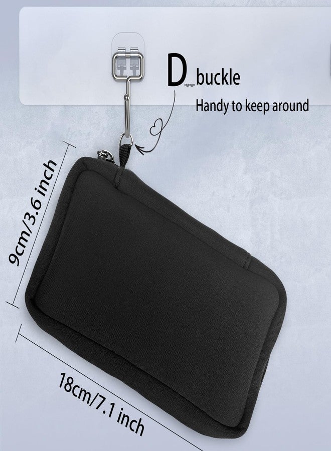 WesData USB Flash Drive Storage Case, 20 Slots Electronic Organizer, Black Carrying Case with D-Buckle, 7.1 x 3.6 inches - Image 2