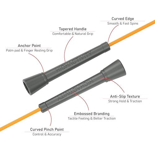 High Activity- Skipping Rope for Men and Women Jumping Rope With Adjustable Height Speed Skipping Rope for Exercise, Gym, Sports Fitness Adjustable Jump Rope (Autumn Orange) - Image 3