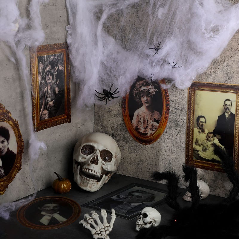 TaoBary 6 عبوات صور الهالوين 3D تغيير وجه الرعب بورتريهات مخيفة صور الهالوين المسكونة إطار صور مخيفة لزينة الجدران في المنزل قلعة المنزل المسكون زينة حفلات الهالوين - Image 5