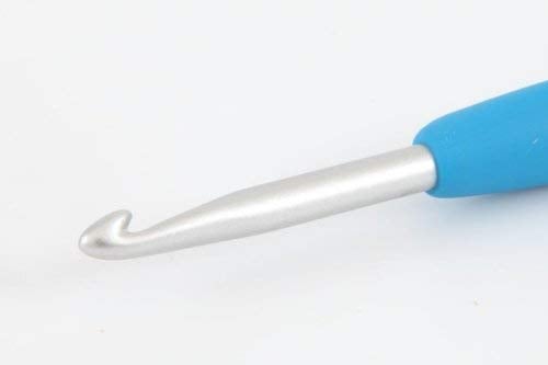 Clover خطاف كروشيه كلوفر 1047/H أزرق عميق أمور، الحجم H، 5.0 مم - Image 4