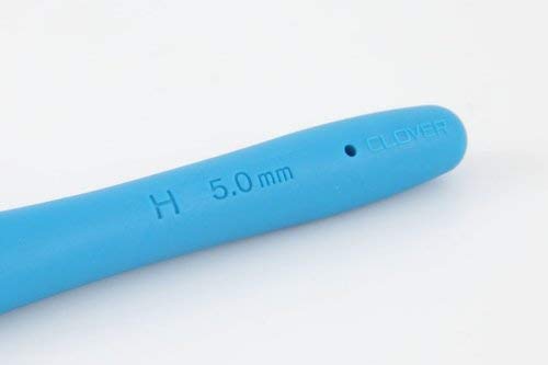 Clover خطاف كروشيه كلوفر 1047/H أزرق عميق أمور، الحجم H، 5.0 مم - Image 5