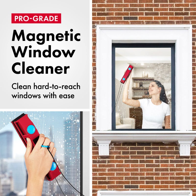Tyroler Bright Tools The Glider D-2 Magnetic Window Cleaner for Double Glazed Windows. Fit to 0.3in - 0.7in Window Thickness. Glass Cleaner - Image 2