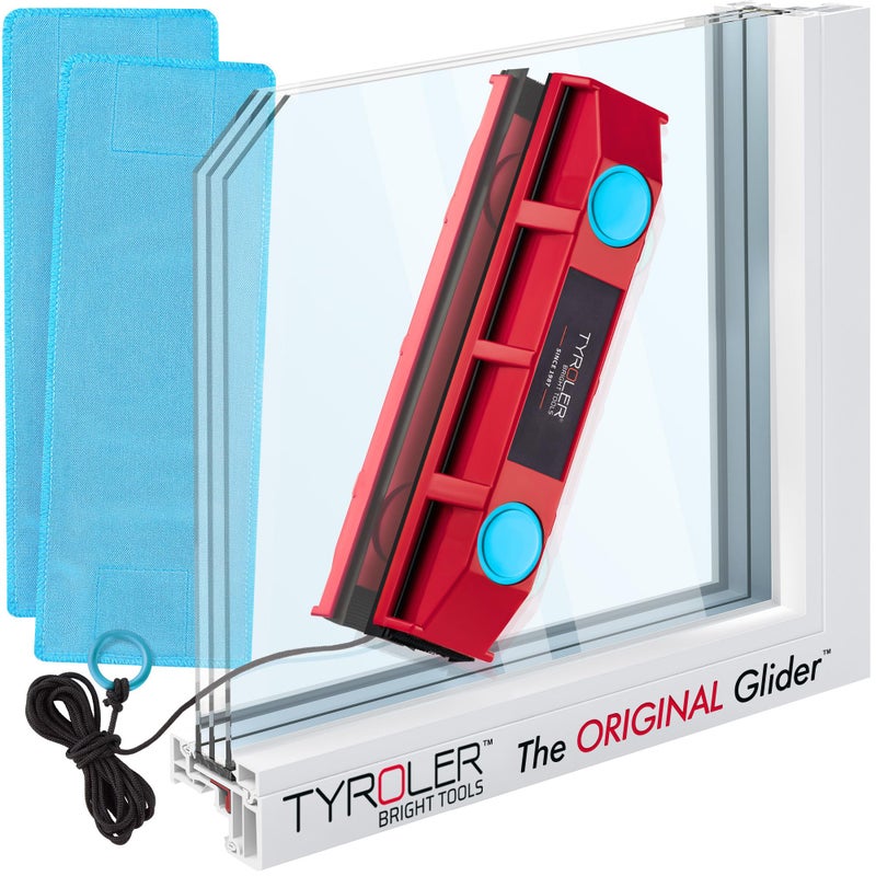 Tyroler Bright Tools The Glider D-2 Magnetic Window Cleaner for Double Glazed Windows. Fit to 0.3in - 0.7in Window Thickness. Glass Cleaner - Image 1