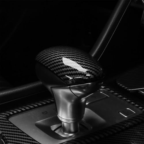 Amzcar Gear Shift Knob Cover Knob Gear Stick Protector Car Shifter Cover Compatible with Genesis G70 2017-2022 Genesis G80 2015-2023 Accessories(Carbon Fiber Style) - Image 4