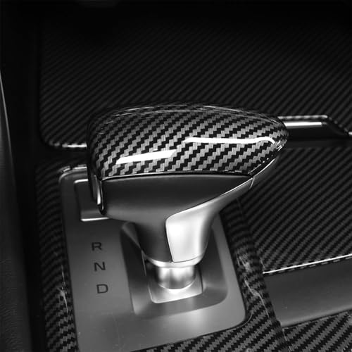 Amzcar Gear Shift Knob Cover Knob Gear Stick Protector Car Shifter Cover Compatible with Genesis G70 2017-2022 Genesis G80 2015-2023 Accessories(Carbon Fiber Style) - Image 3
