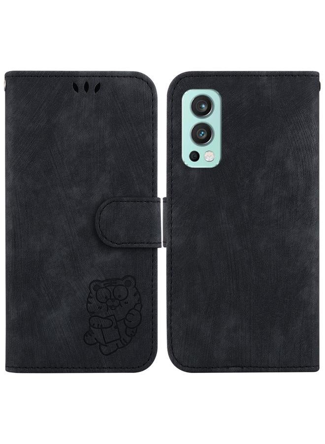 S-TOP Case For OnePlus Nord 2 5G Little Tiger Embossed Leather Phone Case - Image 1
