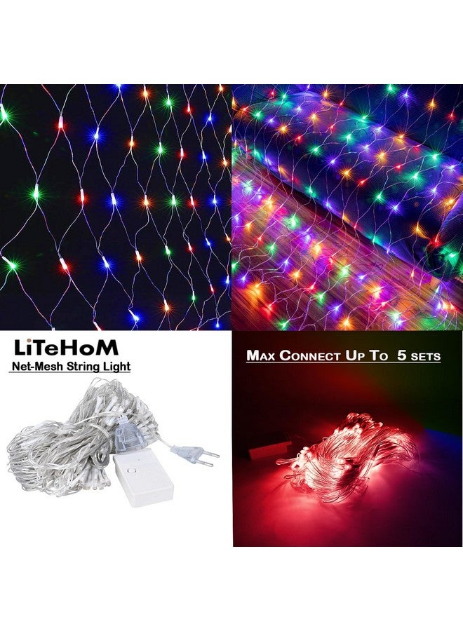 Litehom LED Net Mesh String Lights, 5Ft X 5Ft, 120 LEDs, 8 Modes Diwali Decor with Diwali Lights for Home Decoration! LED Diwali Light, LED Lights for Home Decoration (LITEHOM-1.5X1.5-M) - Image 5