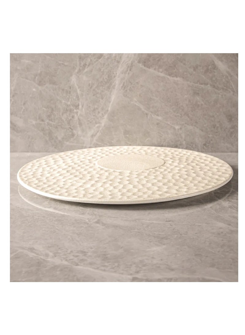 MAAC HOME MAAC Home Concrete Style Plate with Moon Design| Elegant Durable and Classic design Perfect for Family Everyday Use, and Family Get- Together, Restaurant, Banquet and More (Moonlight Style, 4)  - Image 3