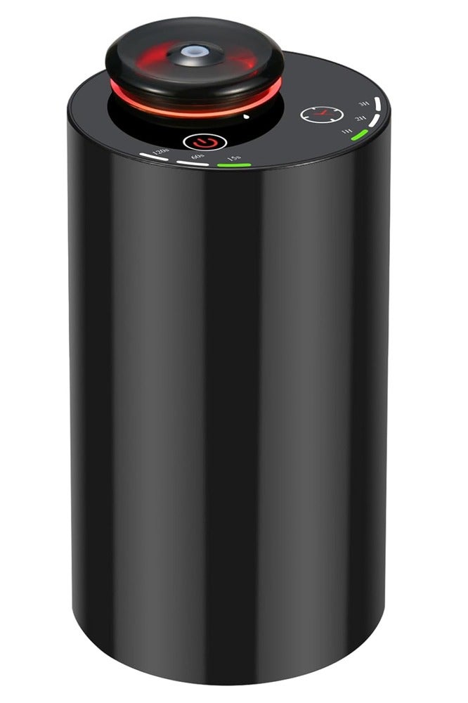 Y&D Waterless Diffuser for Essential Oil Nebulizer Battery Operated with 3 Mist Modes 4 Timers 7-Color LED Aromatherapy Diffuser Car Air Freshener Diffuser for Home Hotel Office (Black)  - Image 1