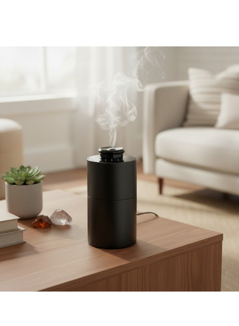 Y&D Waterless Diffuser for Essential Oil Nebulizer Battery Operated with 3 Mist Modes 4 Timers 7-Color LED Aromatherapy Diffuser Car Air Freshener Diffuser for Home Hotel Office Car - Image 1